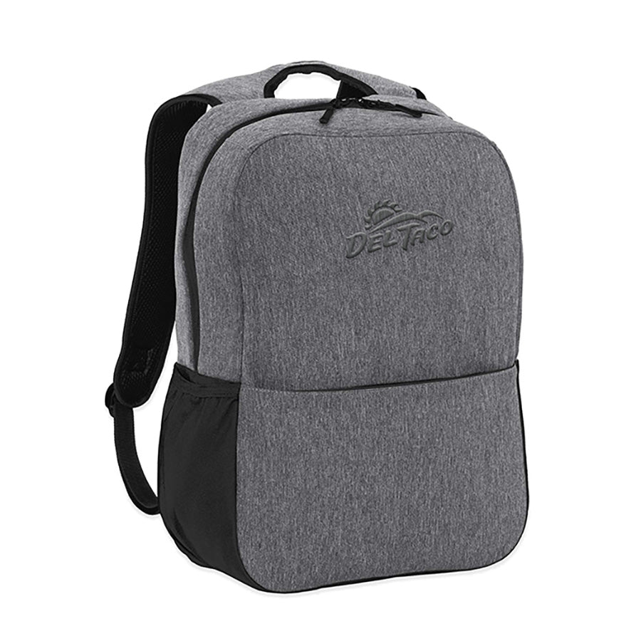 NEW Del Taco Embroidered Logo Heather Grey Backpack