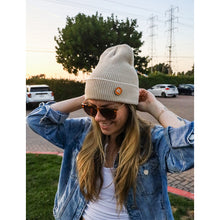 Load image into Gallery viewer, NEW Beanie with Retro Logo Pin
